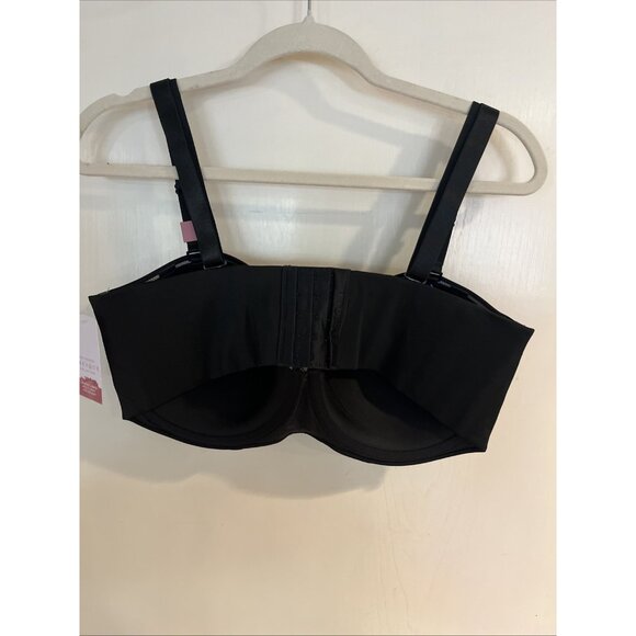 Cacique Womens STRAPLESS MULTIWAY BRA 40DDD Black Light Lined Smooth Wire NWT - Picture 5 of 6